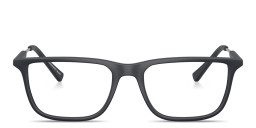 Shop Armani Exchange A|X Logo Pillow Eyeglasses in Blue online.