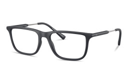 Shop Armani Exchange A|X Logo Pillow Eyeglasses in Blue online.