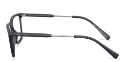 Shop Armani Exchange A|X Logo Pillow Eyeglasses in Blue online.