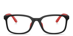 Shop Emporio Armani Eagle Logo Kids Pillow Eyeglasses in Black online.