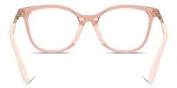 Emporio Armani Eagle Logo Kids Butterfly Eyeglasses in Transparent Pink – Product Photo 4