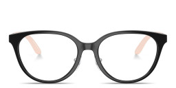 Shop Emporio Armani Eagle Logo Kids Cat-Eye Eyeglasses in Black online.