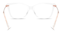 Shop Michael Kors Kingston Cat-Eye Eyeglasses in Clear online.