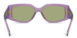 Vogue Eyewear Logo Lettering Rectangle Sunglasses in Purple – Product Photo 4