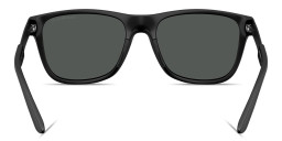 Emporio Armani Eagle Logo Square Sunglasses in Matte Black – Product Photo 4