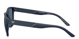 Emporio Armani Eagle Logo Square Sunglasses in Blue – Product Photo 3