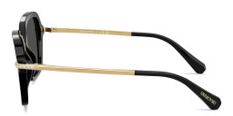 Shop Swarovski Crystal Irregular Sunglasses in Black online.