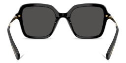 Shop Swarovski Crystal Irregular Sunglasses in Black online.