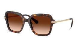 Shop Swarovski Crystal Irregular Sunglasses in Havana online.