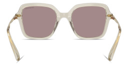 Shop Swarovski Crystal Irregular Sunglasses in Transparent Beige online.