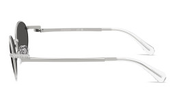 Shop Swarovski Crystal Oval Sunglasses in Silver online.