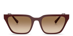 Armani Exchange Logo Print Cat-Eye Sunglasses in Bordeaux – Product Photo 1