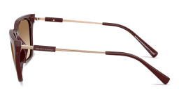 Armani Exchange Logo Print Cat-Eye Sunglasses in Bordeaux – Product Photo 3