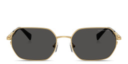 Michael Kors Saint Martin Unisex Irregular Sunglasses in Gold – Product Photo 1