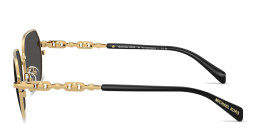 Michael Kors Saint Martin Unisex Irregular Sunglasses in Gold – Product Photo 3