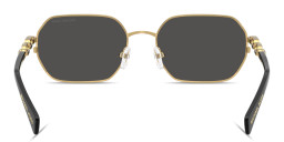 Michael Kors Saint Martin Unisex Irregular Sunglasses in Gold – Product Photo 4