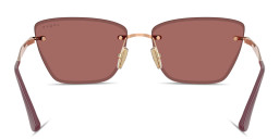 Vogue Eyewear Engraved Logo Rimless Cat-Eye Sunglasses in Rose Gold – Product Photo 4
