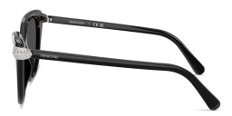 Shop Swarovski Crystal-Embellished Cat-Eye Sunglasses in Black online.