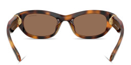 Shop Swarovski Crystal Pillow Sunglasses in Havana online.