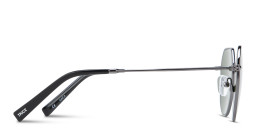 Shop TRICE Logo Irregular Sunglasses in Dark Gunmetal online.