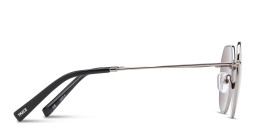 TRICE Logo Irregular Sunglasses in Gunmetal – Product Photo 3