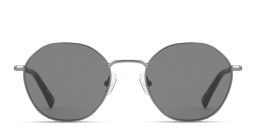 Shop TRICE Logo Irregular Sunglasses in Dark Gunmetal online.