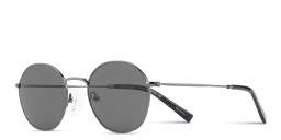 Shop TRICE Logo Irregular Sunglasses in Dark Gunmetal online.