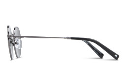 Shop TRICE Logo Irregular Sunglasses in Dark Gunmetal online.