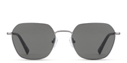 Shop TRICE Logo Irregular Sunglasses in Dark Gunmetal online.