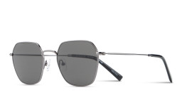 Shop TRICE Logo Irregular Sunglasses in Dark Gunmetal online.