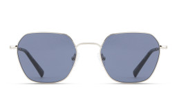 Shop TRICE Logo Irregular Sunglasses in Silver online.