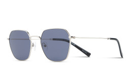 Shop TRICE Logo Irregular Sunglasses in Silver online.