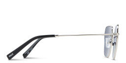 Shop TRICE Logo Irregular Sunglasses in Silver online.