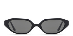 TRICE Logo Irregular Sunglasses in Black/Smoke – Product Photo 1