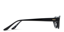 TRICE Logo Irregular Sunglasses in Black – Product Photo 3