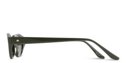 Shop TRICE Logo Irregular Sunglasses in Green online.