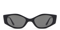 Shop TRICE Logo Irregular Sunglasses in Black online.