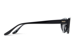 Shop TRICE Logo Irregular Sunglasses in Black online.