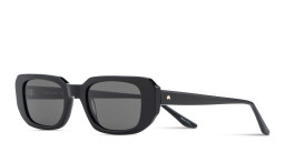 Shop TRICE Logo Rectangle Sunglasses in Black online.