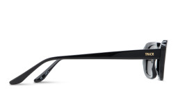 Shop TRICE Logo Rectangle Sunglasses in Black online.