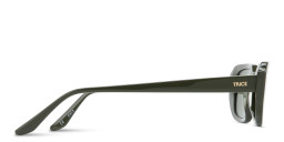 TRICE Logo Rectangle Sunglasses in Green – Product Photo 3