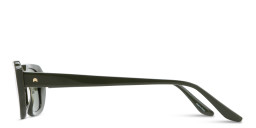 TRICE Logo Rectangle Sunglasses in Green – Product Photo 4