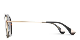 Shop Woodys Ariadna Irregular Sunglasses in Black online.