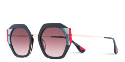 Shop Woodys Ariadna Irregular Sunglasses in Purple online.