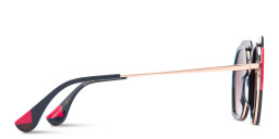 Shop Woodys Ariadna Irregular Sunglasses in Purple online.