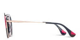 Shop Woodys Ariadna Irregular Sunglasses in Purple online.