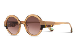 تسوق نظارات شمسية ويني بإطار دائري ووديز بلون بني أونلاين.