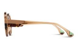 Shop Woodys Winnie Round Sunglasses in Brown online.