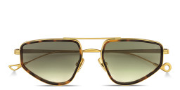 Shop Eyepetizer Silencio Unisex Square Sunglasses in Havana online.