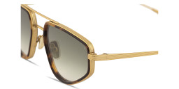 Shop Eyepetizer Silencio Unisex Square Sunglasses in Havana online.
